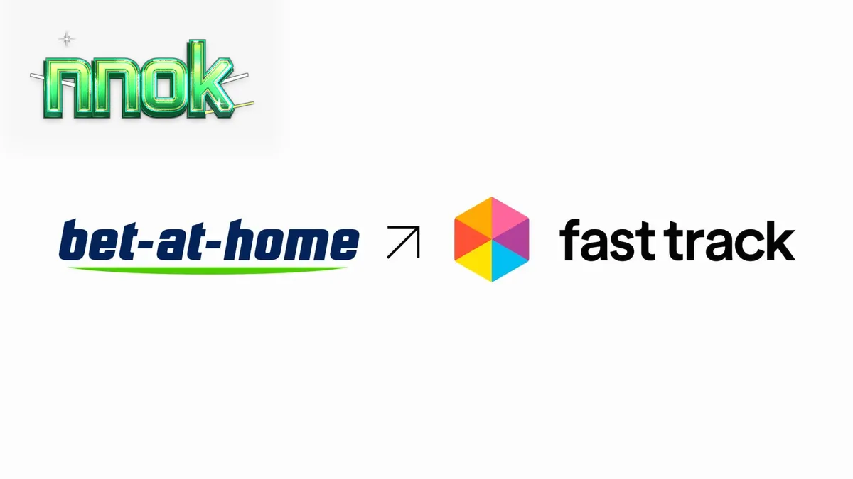 bet-at-home এবং Fast Track-এর মধ্যে প্রযুক্তিগত সহযোগিতার প্রতীকী চিত্র